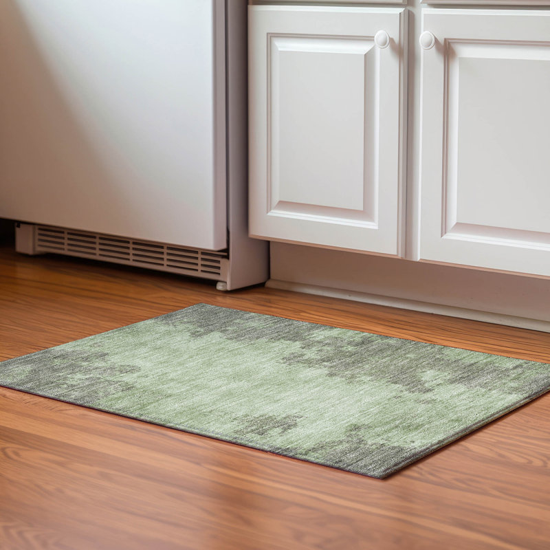 Premium Machine Washable Breault AMF1913 Abstract Rug, Rectangle 1'8" x 2'6"
