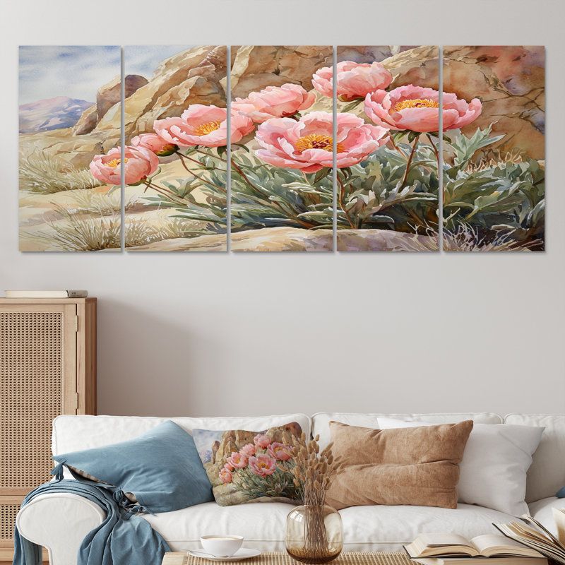 Kelleher - Art mural - Ensemble de décoration Wal, H 28 po x l 60 po, 5