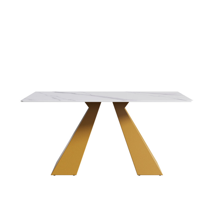Table de salle à manger 63 "63 pi., Blanc