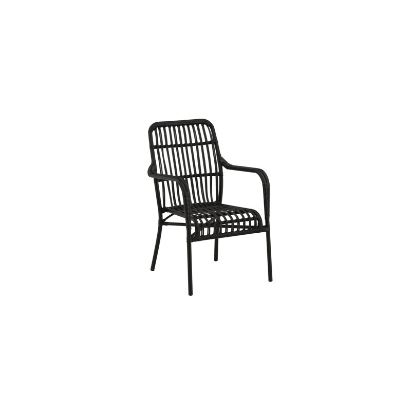 Rizal Loungechair Alumnium - Black /
