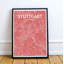 Stuttgart City Map - No Frame Print-678239098