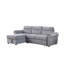 Canapé-lit modulaire réversible en tissu de velours l 96,5 po Augusto