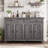 Saskia 4-Door 3-Drawer Sideboard With Farmhouse Design-181564887