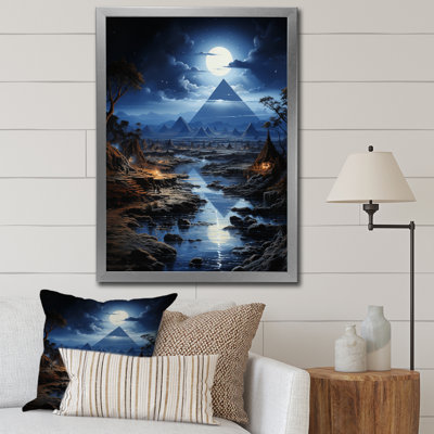 Egypt Ethereal Moonlit Sands - Egypt Canvas Print
