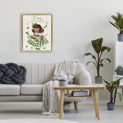 Cadre flottant rétro pour fille, design par Lux + Me Designs