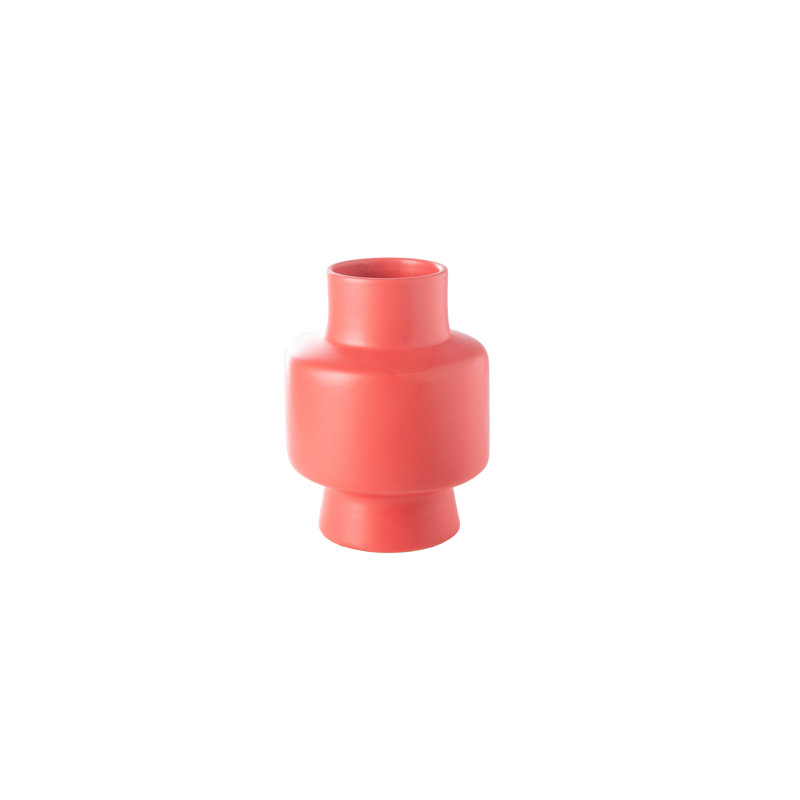 Vase en céramique rond à finition matte