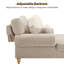 Chaise longue rembourrée avec dossier réglable Davene-739271322