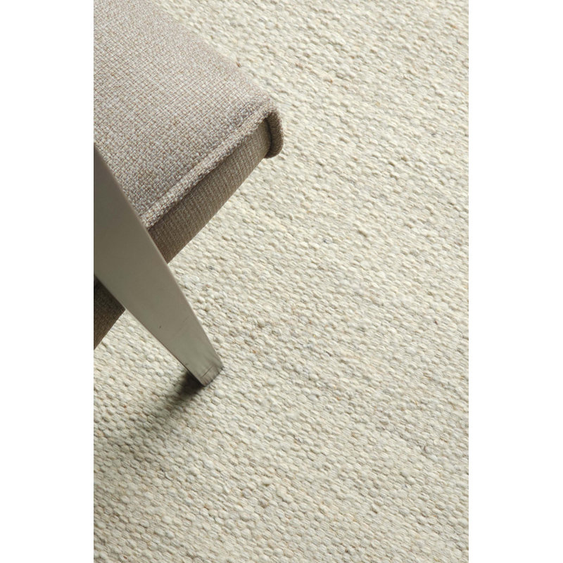 Tapis ivoire tissé à la main Ilah, Rectangle 8 pi x 10 pi