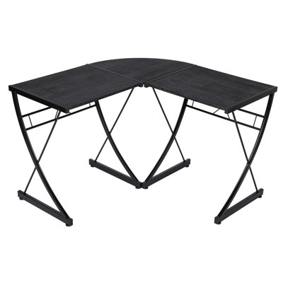 Bureau d'ordinateur en L