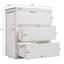 Meuble-lavabo 30 po avec lavabo en céramique et 2 tiroirs pleine extension, meuble-lavabo autoportant avec poignée libre à 45 °, glissières de tiroir à fermeture en douceur, blanc-917894748-917894750