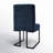 Bende Modern Fabric Upholstered Side Chairs with Metal Sled Base-1633455401