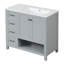 Meuble-lavabo moderne (doit inclure le meuble-lavabo et le lavabo) avec rangement gris