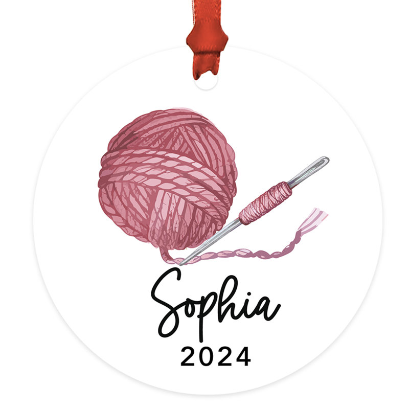 Ornement en crochet personnalisé, Oui