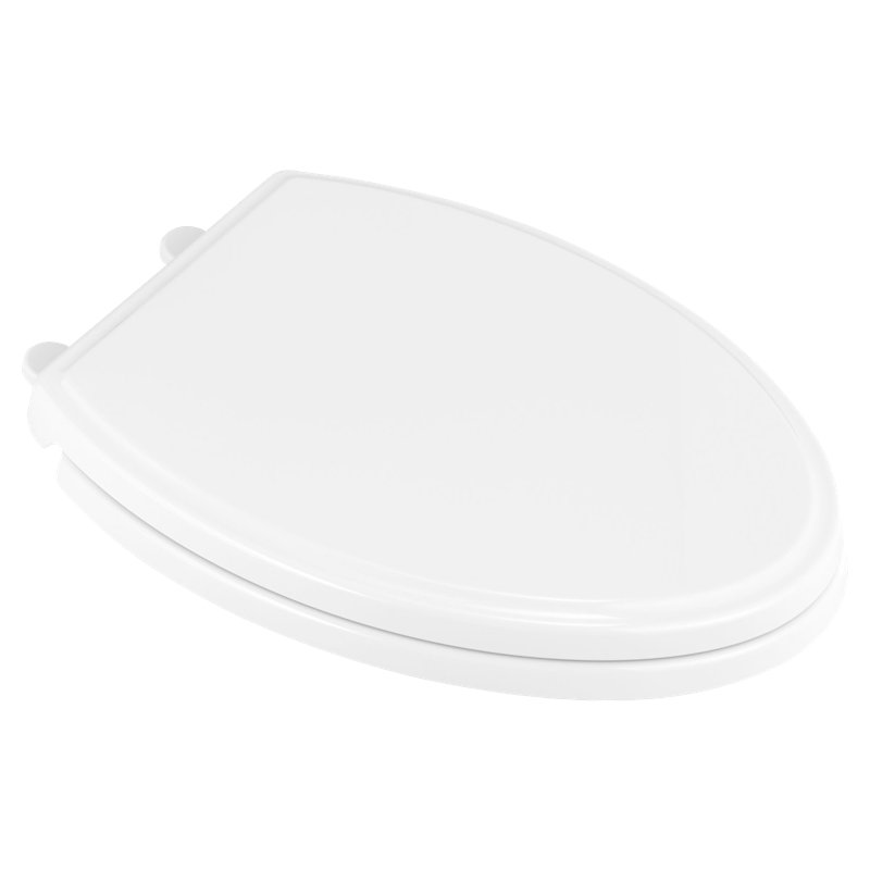 Siège de toilette télescopique de luxe allongé, Blanc