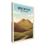 Ben Wyvis, Scotland - Highland Romance Travel Poster: Majestic Peaks And Moorland Trails. Giclee Print On Wrapped Canvas. Wall Art, Home Decor - Natural Landmarks, Scotland - Wrapped Canvas Print-362636363