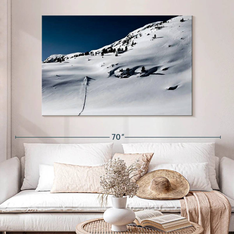 Uphill Snowmobiling, 34" H x 51" W