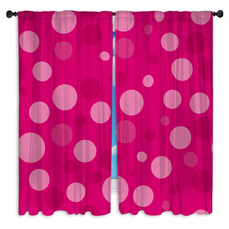 Paire de rideaux obscurcissant à pois - 2 panneaux, Obscurcissement de chambre, 40 po x 50 po - 2 panneaux