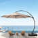 Ebonique Cantilever Umbrella with Base Included