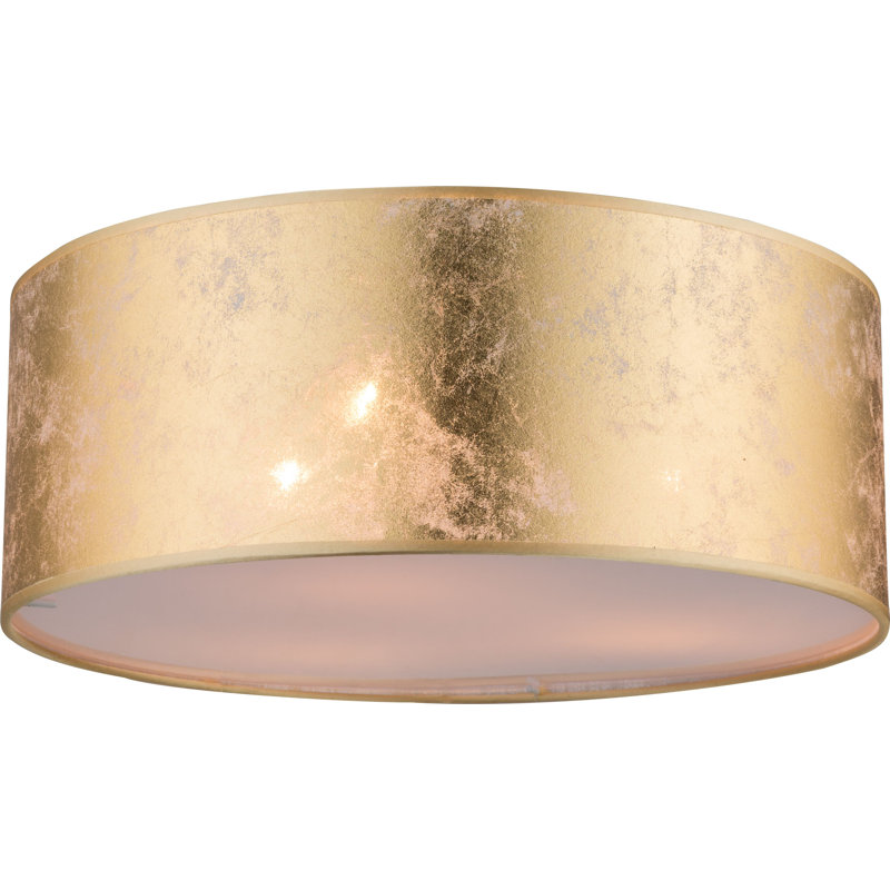 Able Cotton / Cotton Blend Flush Mount, Gold