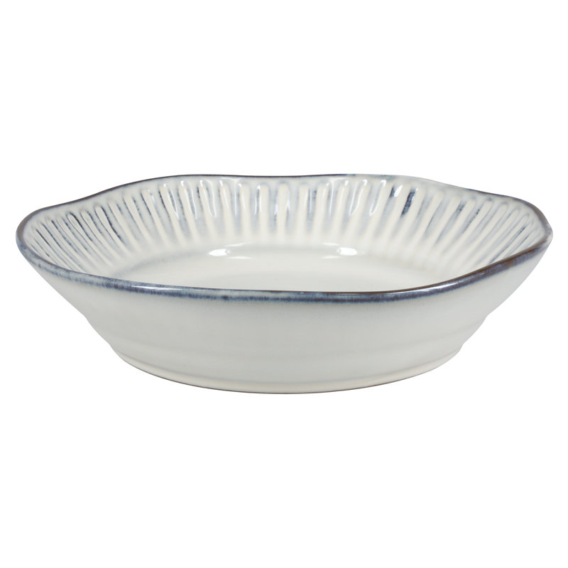 Colonnade 30 oz Off-White Ceramic Pasta Bowls, Set of 4