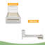 Structure de lit plateforme simple avec tiroir de rangement et support en lattes de bois sans sommier