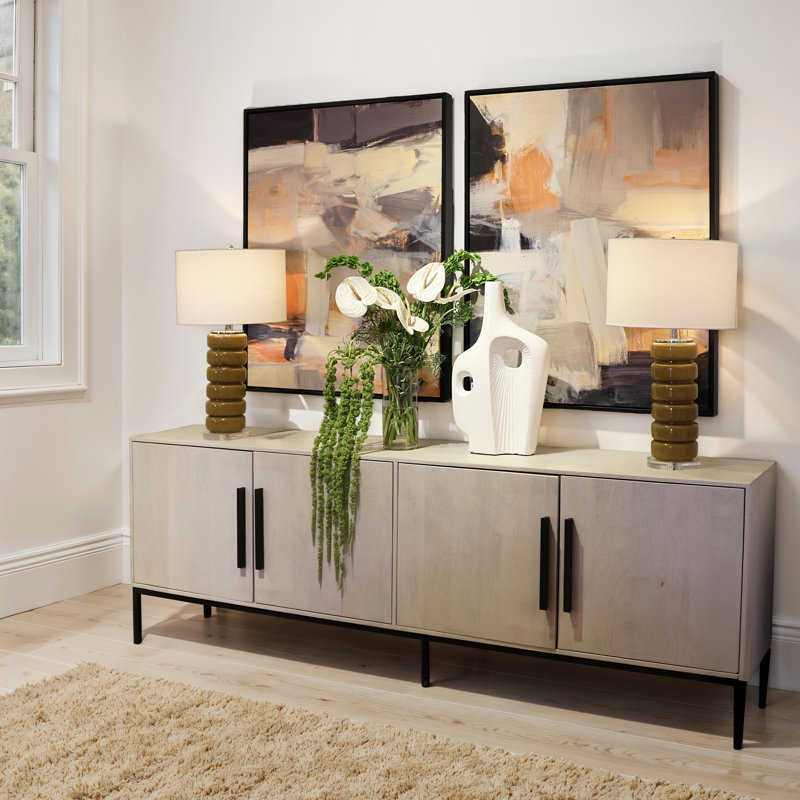Hepworth 96" Wide Solid Wood Sideboard