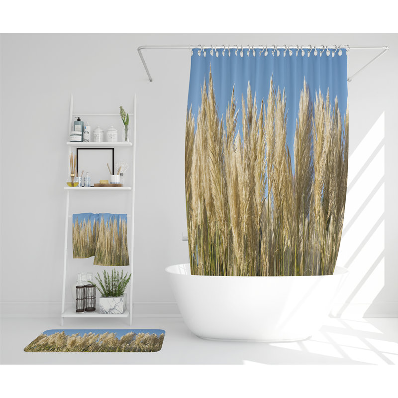 Nashli Polyester Shower Curtain Set