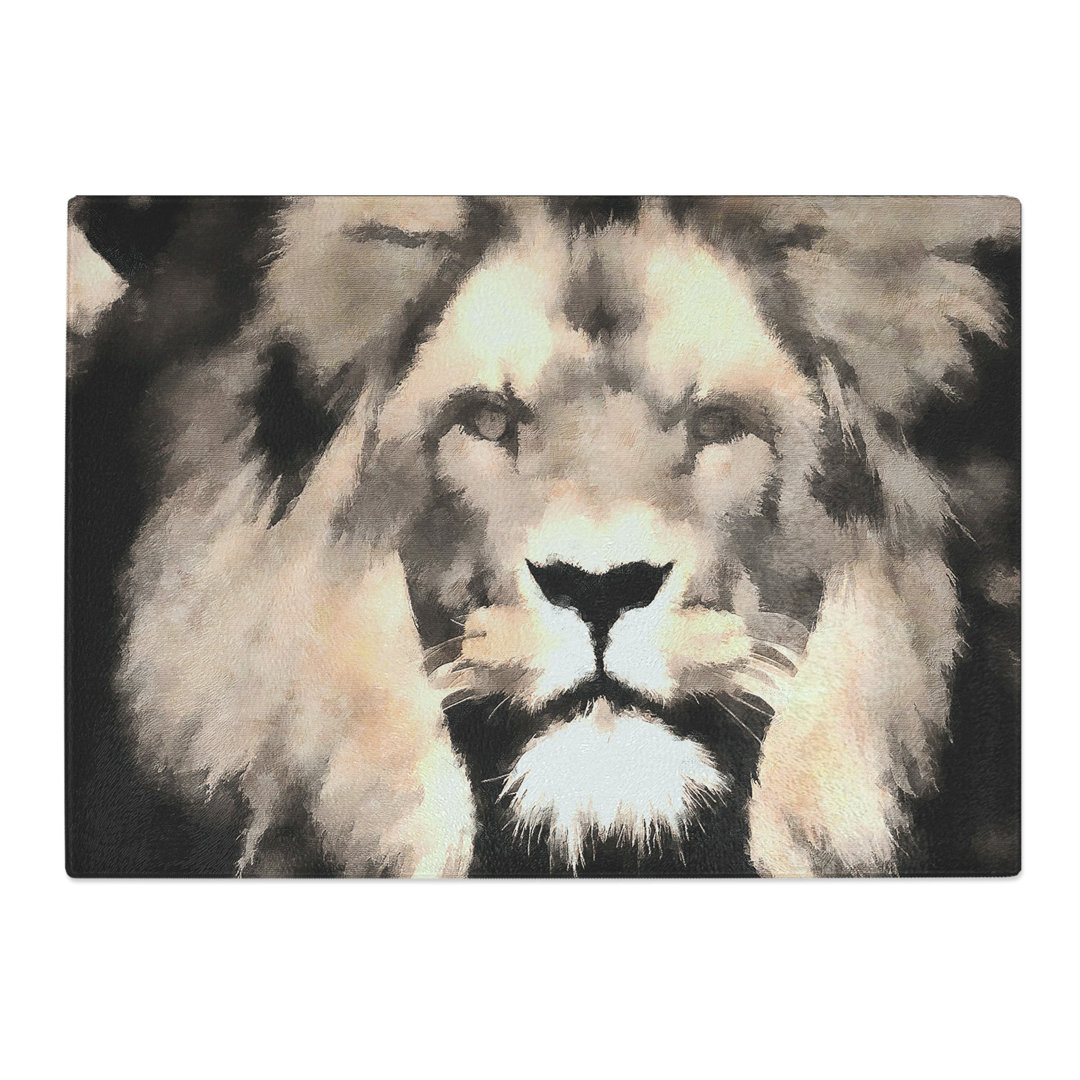 Tempered Glass Lion Chopping Board
