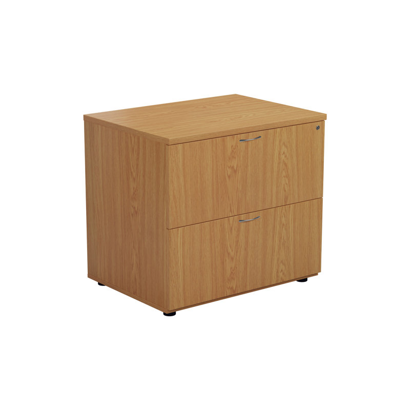 KIS 80cm Wide 2 -Drawer File Cabinet, Oak
