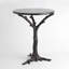 Table d'appoint blanche en faux bois-9602662