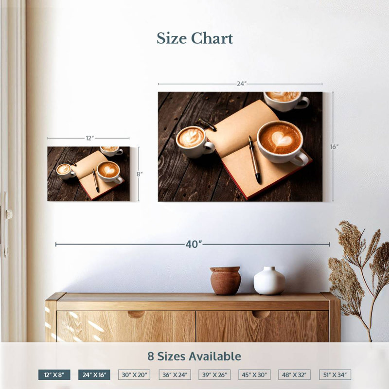 Yarlin Coffee And Diary, 16" H x 24" W