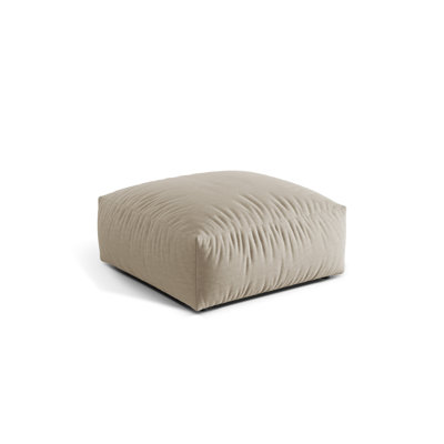 Carlens 106cm Wide Solid Colour Pouffe Ottoman