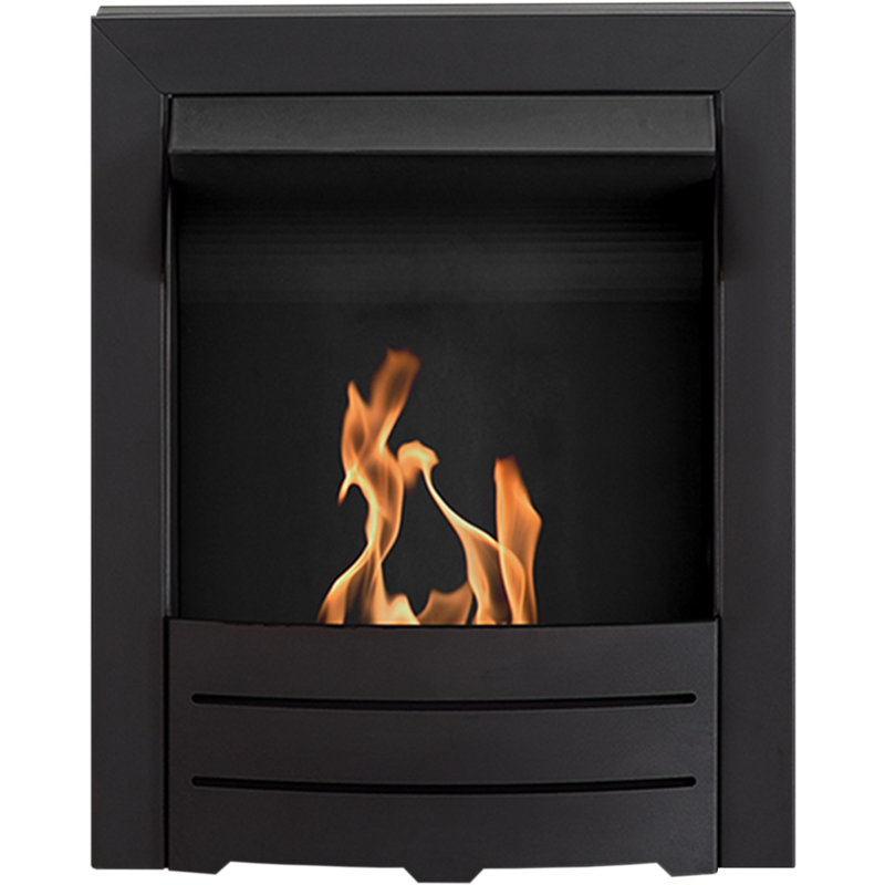 Adam 51cm W Stainless Steel Bio-Ethanol Fireplace Insert with 6000 BTU
