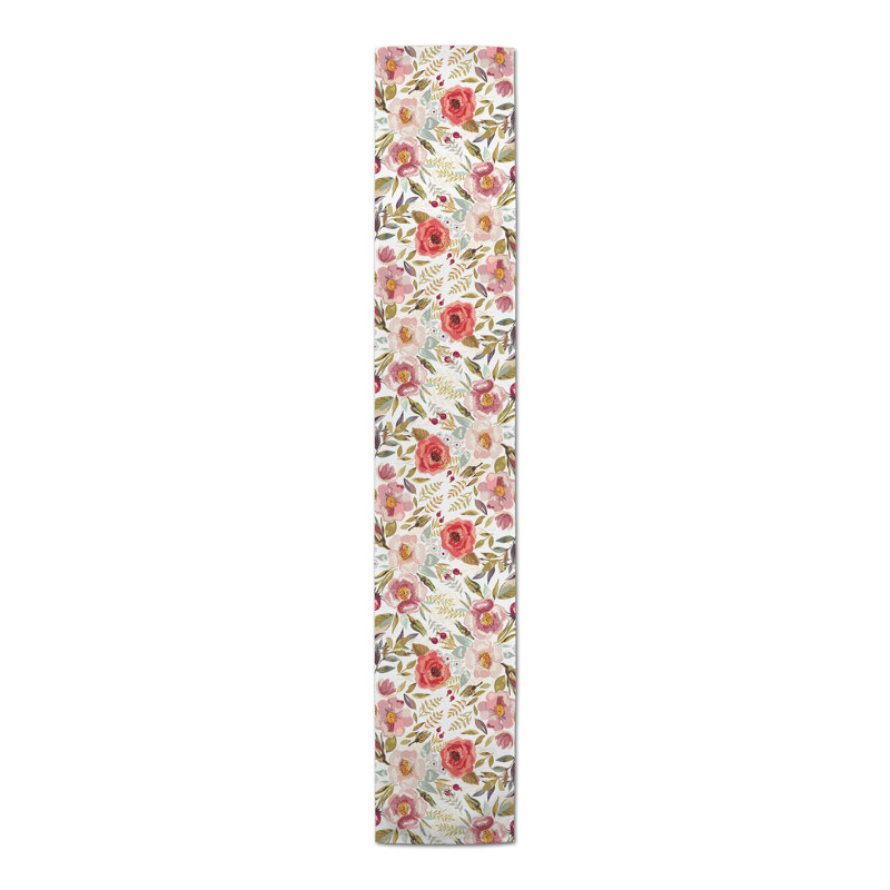 Chemin de table floral Meidinger, 90 po x 16 po