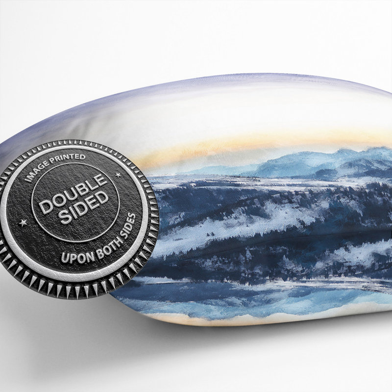 Sky Above the Mountain Cushion with Filling, 40cm H x 40cm W x 15cm D