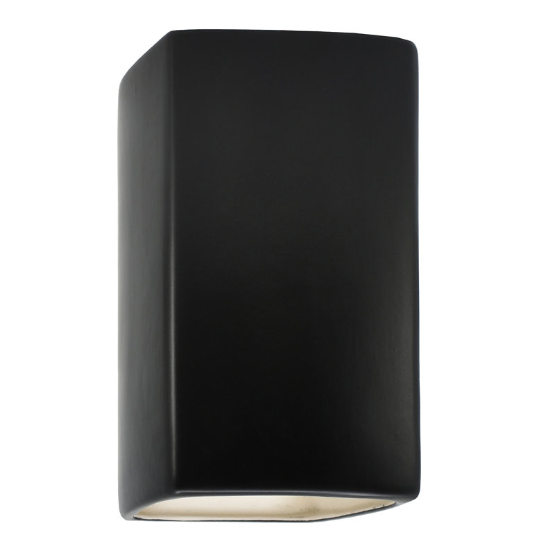 Bersani Flush Mounted Sconce, No, Tierra Red Slate, 9.5" H x 5.25" W x 4.5" D