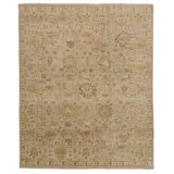 Barrow Wool Oriental Area Rug in Beige/Taupe