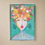 "Floral Lady Turquoise" par Nola James - Impression sur toile