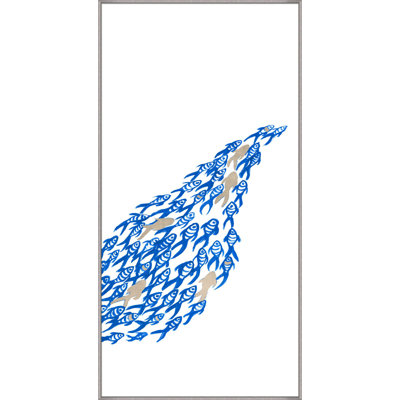 «Flowing School 3», reproduction encadrée sur toile