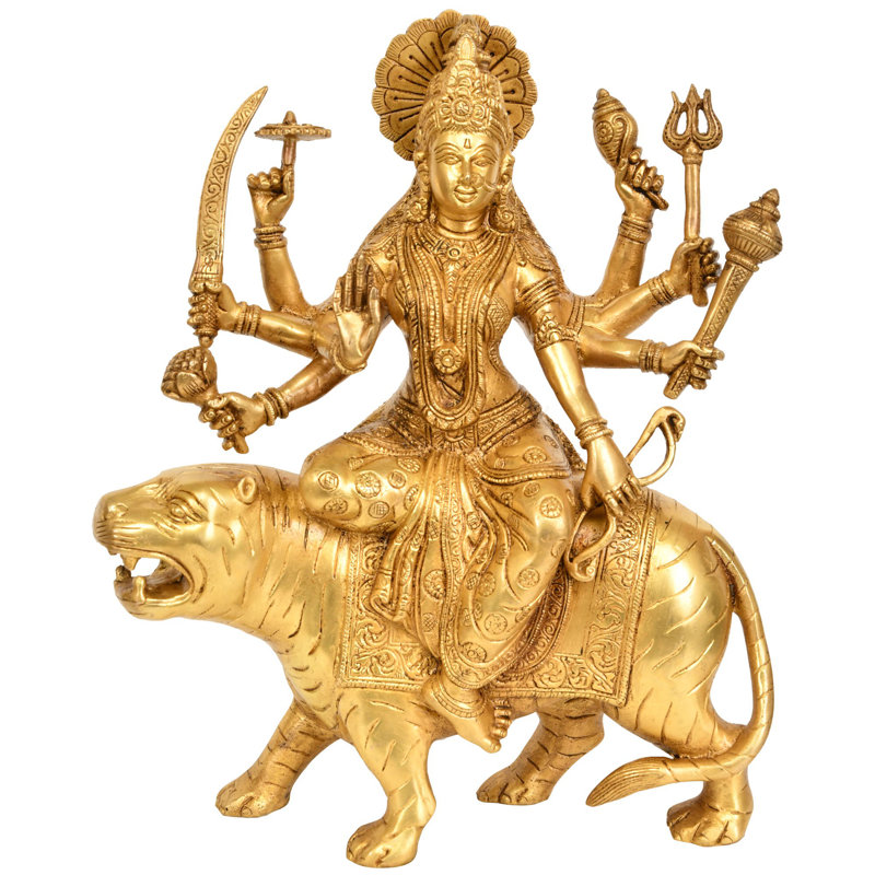 Huit statues de la déesse Durga, Doré