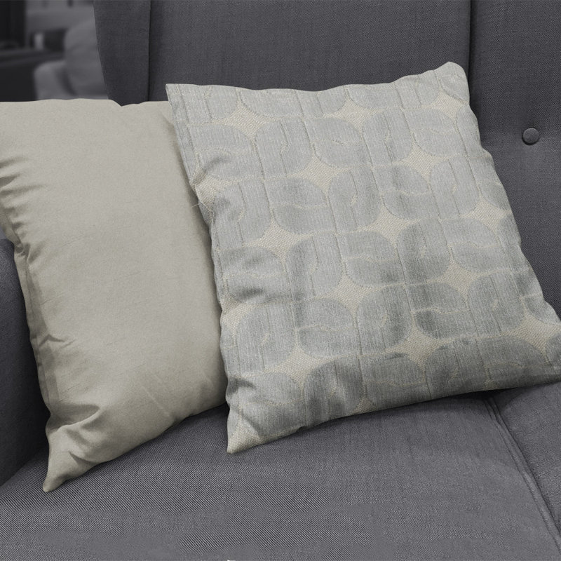 Tissu en velours Abbeyshea Oasis, Gris