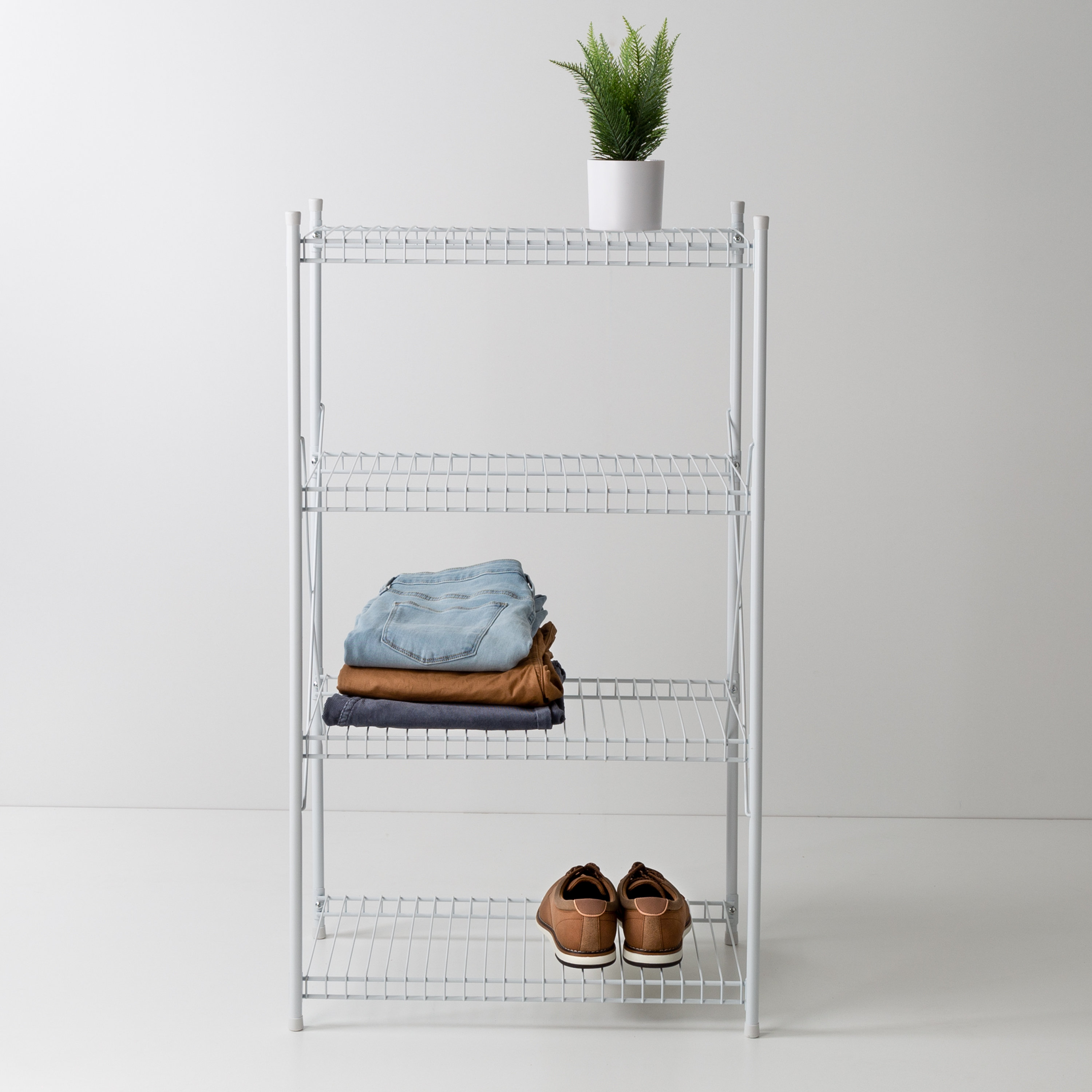 Honey Can Do 4Tier Steel Shelving Unit (23" W X 41" X 13" D) & Reviews