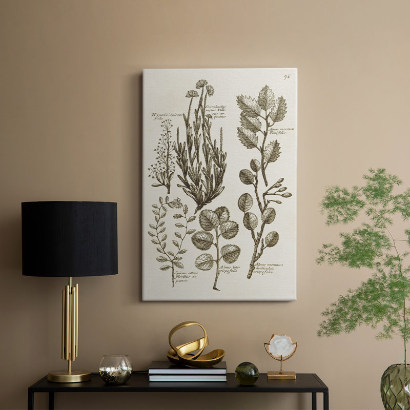 Sépia Botanical Journal 8 - galerie sur mesure Cavas, H 18 po x l 12 po