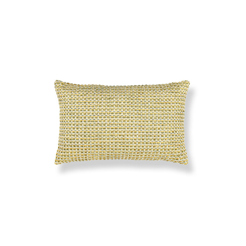 Coussin en coton réversible, Citron, Rectangle H 14 po x l 22 po