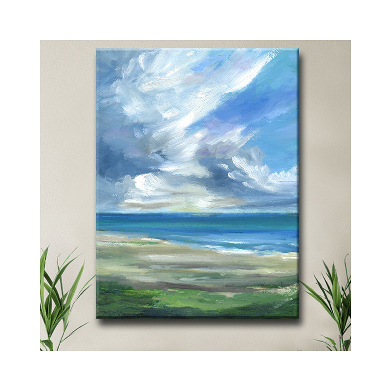 «Big Sky» par Dana McMillan, reproduction sur toile tendue, H 40 po x l 30 po x P 1,5 po
