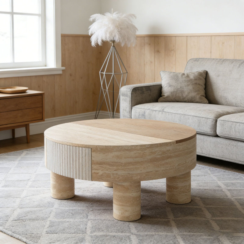 Table basse à plateau relevable