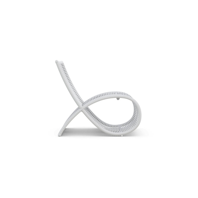 Wave Club Chair, Matte White