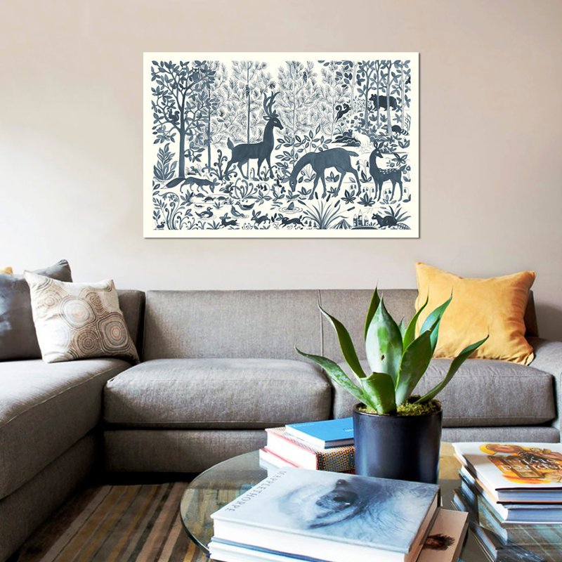 «Forest Life I», reproduction murale sur toile, H 18 po x l 26 po x P 1,5 po, Toile tendue, Pas de tapis