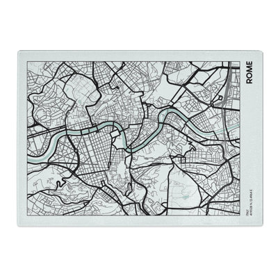 Map Rome Italy Chopping Board