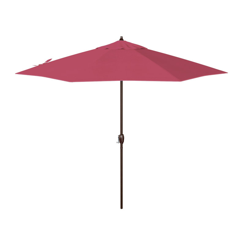 Parasol de marché 9 pi Murrey, Toile Sunbrella® rose vif